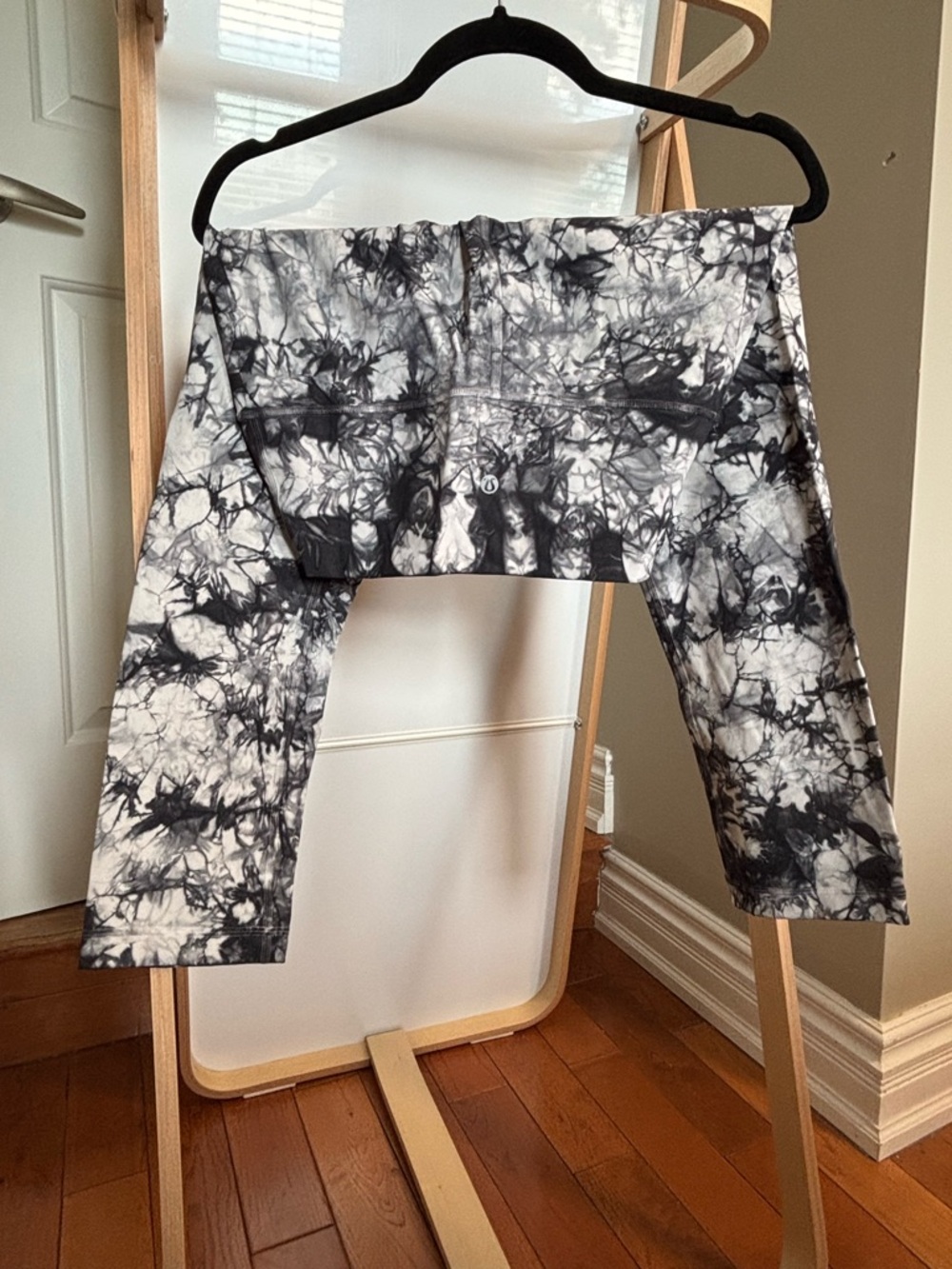 lululemon athletica Black & White Tie-Dye Leggings